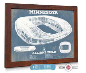 Cutler West Minnesota United -  Vintage  Allianz Field MLS Soccer Print