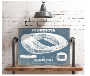 Cutler West Minnesota United -  Vintage  Allianz Field MLS Soccer Print