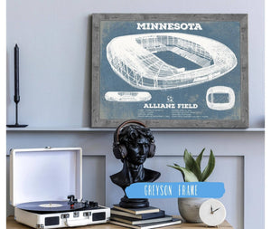 Cutler West Minnesota United -  Vintage  Allianz Field MLS Soccer Print