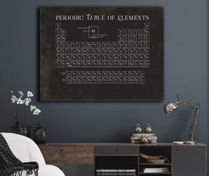 Cutler West Modern Periodic Table of Elements Science Print - Framed or Unframed Chemistry Art