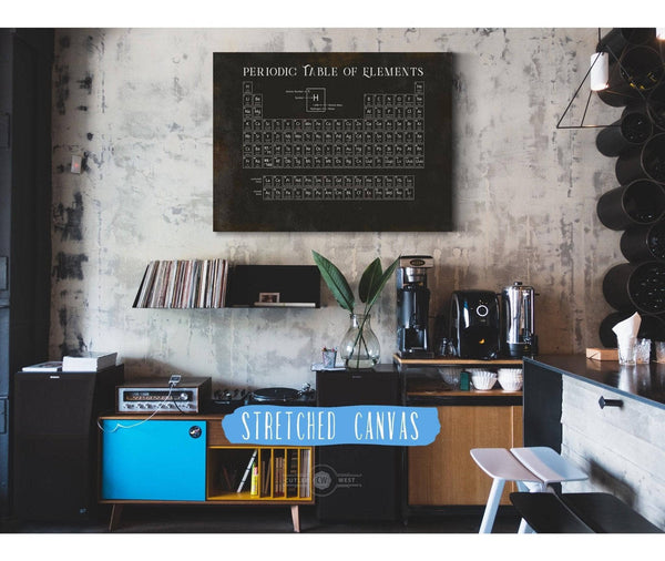 Cutler West Modern Periodic Table of Elements Science Print - Framed or Unframed Chemistry Art
