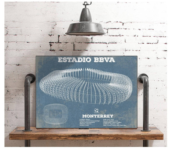 Cutler West Monterrey Vintage Estadio BBVA Soccer Print