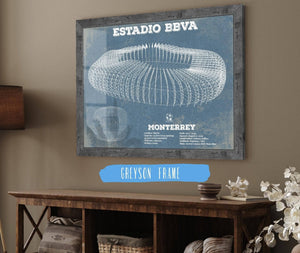 Cutler West Monterrey Vintage Estadio BBVA Soccer Print