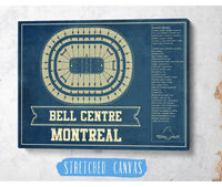 Cutler West Montreal Canadiens Bell Centre Seating Chart - Vintage Hockey Print