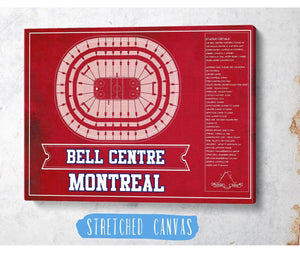 Cutler West Montreal Canadiens Bell Centre Seating Chart - Vintage Hockey Team Color Print