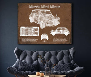 Cutler West Morris Mini-Minor Vintage Auto Print