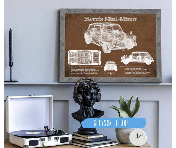Cutler West Morris Mini-Minor Vintage Auto Print