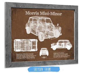 14" x 11" / Greyson Frame Cutler West Morris Mini-Minor Vintage Auto Print