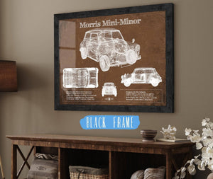 20" x 16" / Black Frame Cutler West Morris Mini-Minor Vintage Auto Print