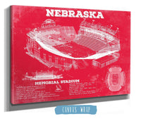 Cutler West Nebraska Cornhuskers - Vintage Memorial Stadium (Lincoln) Art Print