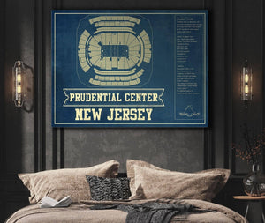 Cutler West New Jersey Devils Prudential Center Vintage Hockey Print