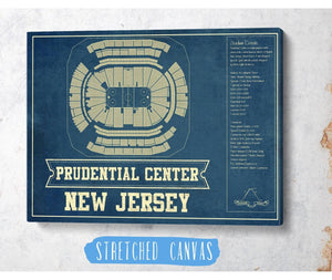 Cutler West New Jersey Devils Prudential Center Vintage Hockey Print