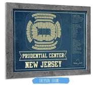 Cutler West 14" x 11" / Greyson Frame New Jersey Devils Prudential Center Vintage Hockey Print 933350199_80266