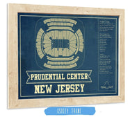 Cutler West New Jersey Devils Prudential Center Vintage Hockey Print