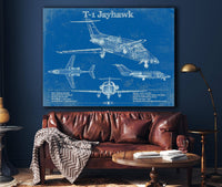 Cutler West Military Aircraft T-1 Jayhawk Vintage Blueprint Coffee Cup