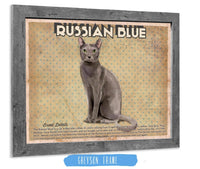 Cutler West Russian Blue Cat Breed Art Print Pet Vintage Print