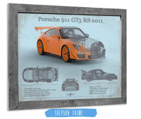 Cutler West Porsche Collection Porsche 911 GT3 RS 2011 Vintage Sports Car Print