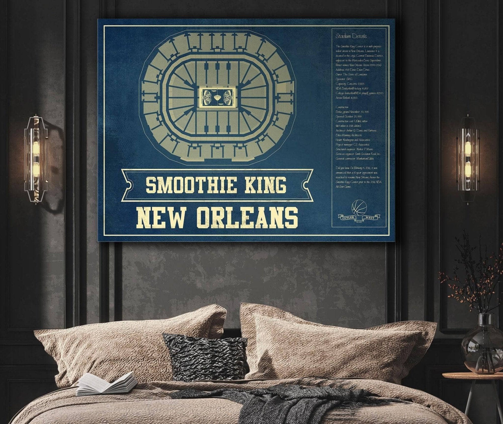 New Orleans Pelicans Smoothie King Center Stadium Poster Print 