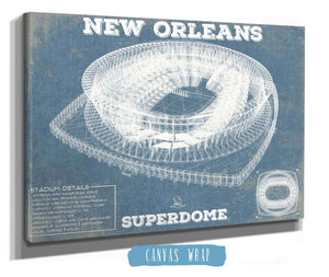 Cutler West New Orleans Saints Superdome Seating Chart - Vintage Football  Team Color Print