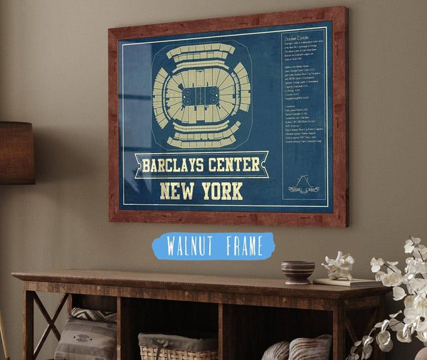 Cutler West New York Islanders Barclays Center NHL Vintage Hockey Print