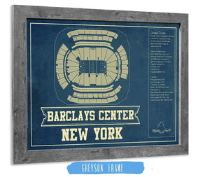 14" x 11" / Greyson Frame Cutler West New York Islanders Barclays Center NHL Vintage Hockey Print