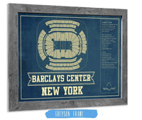 14" x 11" / Greyson Frame Cutler West New York Islanders Barclays Center NHL Vintage Hockey Print