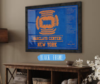 Cutler West 14" x 11" / Black Frame New York Islanders Team Color Barclays Center NHL Vintage Hockey Print 933350202_80457