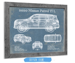 Cutler West Nissan Patrol Ti L 2020 Vintage Blueprint Auto Print