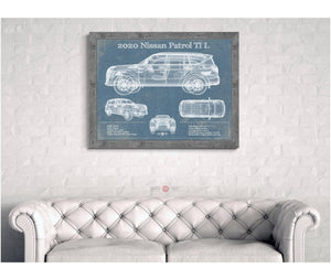 Cutler West Nissan Patrol Ti L 2020 Vintage Blueprint Auto Print
