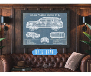 Cutler West Nissan Patrol Ti L 2020 Vintage Blueprint Auto Print