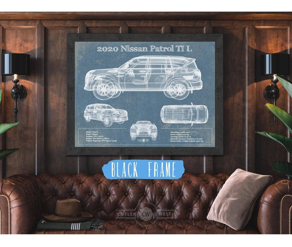 Cutler West Nissan Patrol Ti L 2020 Vintage Blueprint Auto Print