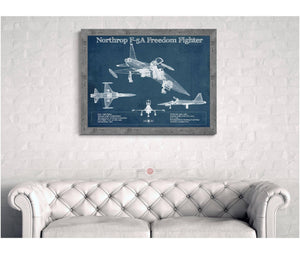 Cutler West Northrop F-5A Freedom Fighter Patent Blueprint Original Military Wall Art