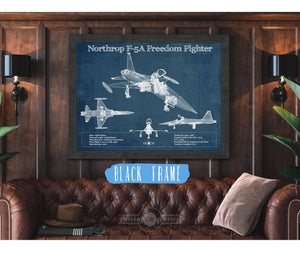 Cutler West Northrop F-5A Freedom Fighter Patent Blueprint Original Military Wall Art