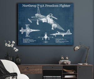 Cutler West Northrop F-5A Freedom Fighter Patent Blueprint Original Military Wall Art