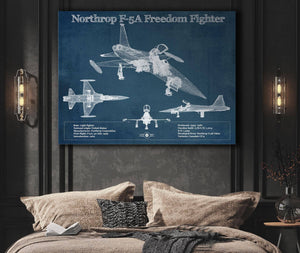 Cutler West Northrop F-5A Freedom Fighter Patent Blueprint Original Military Wall Art