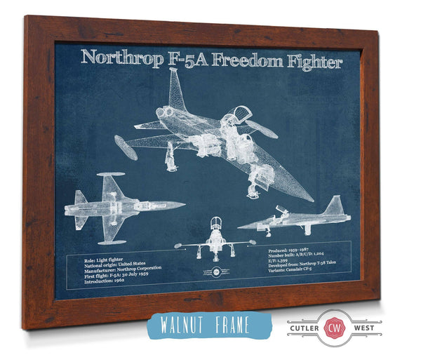 Cutler West Northrop F-5A Freedom Fighter Patent Blueprint Original Military Wall Art