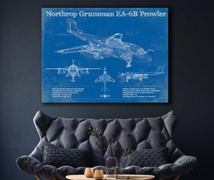 Cutler West Northrop Grumman EA-6B Prowler Patent Blueprint Original Military Wall Art
