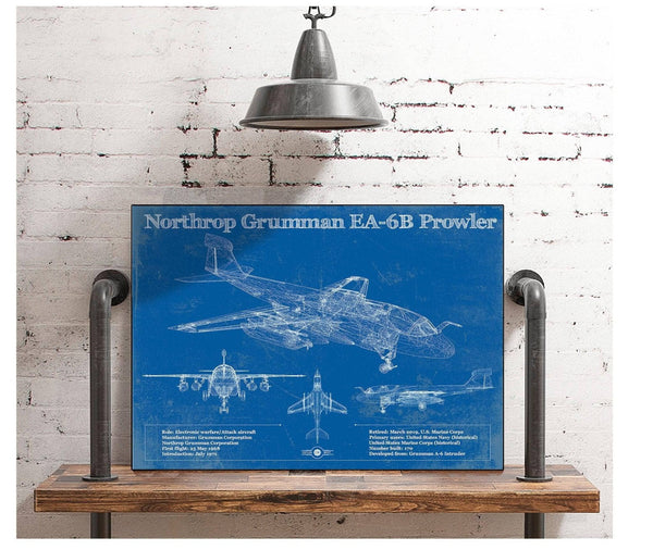 Cutler West Northrop Grumman EA-6B Prowler Patent Blueprint Original Military Wall Art
