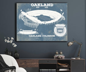 Cutler West Oakland Raiders Oakland Coliseum NFL Vintage Football Print