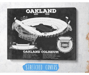 Cutler West Oakland Raiders Team Color Alameda County Coliseum Seating Chart - Vintage Football Print