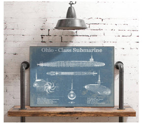 Cutler West Ohio SSBN Nuclear Ballistic Missile Submarine Blueprint Patent Original Art - Customizable