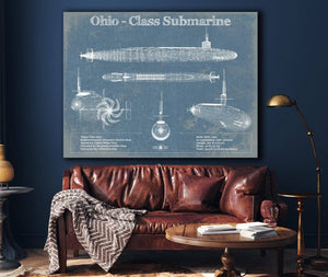 Cutler West Ohio SSBN Nuclear Ballistic Missile Submarine Blueprint Patent Original Art - Customizable