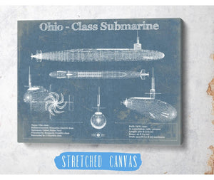 Cutler West Ohio SSBN Nuclear Ballistic Missile Submarine Blueprint Patent Original Art - Customizable