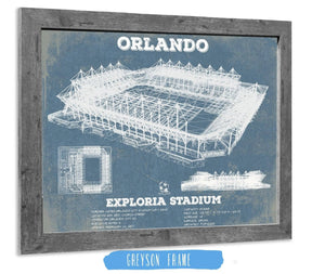 14" x 11" / Greyson Frame Cutler West Orlando City Soccer Club - Exploria Stadium Soccer Print
