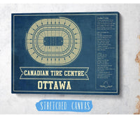 Cutler West Ottawa Senators Canadian Tire Centre Vintage Hockey Print