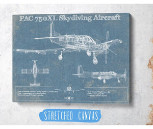 Cutler West PAC 750XL Skydiving Aircraft Original Blueprint Art