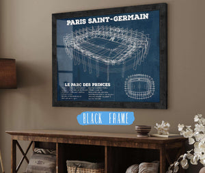 20" x 16" / Black Frame Cutler West Paris Saint-Germain FC - Parc des Princes Stadium Soccer Print