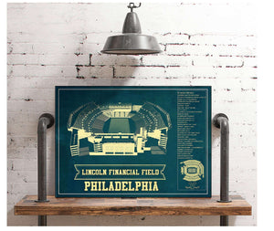 Cutler West Philadelphia Eagles Lincoln Financial Field - Vintage Football Print