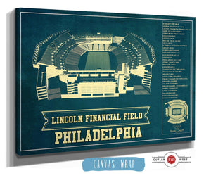 Cutler West Philadelphia Eagles Lincoln Financial Field - Vintage Football Print
