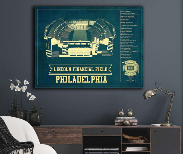 Cutler West Philadelphia Eagles Lincoln Financial Field - Vintage Football Print